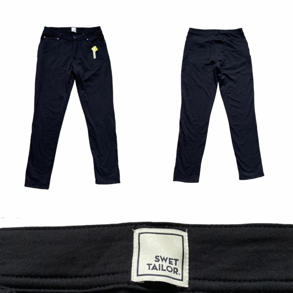 Black Chinos with Tapered Leg Design